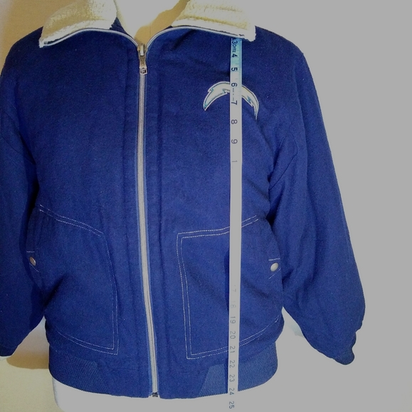 NFL Authentic Sideline Chargers Wool Bomber Jacket - Picture 4 of 9